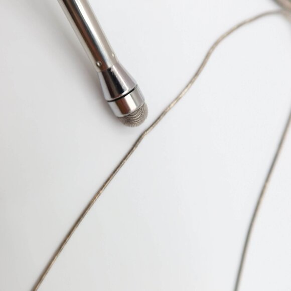 Sterling Silver 925 Double Oval Loop Pendant Chaint Necklace 16" - Picture 8 of 10